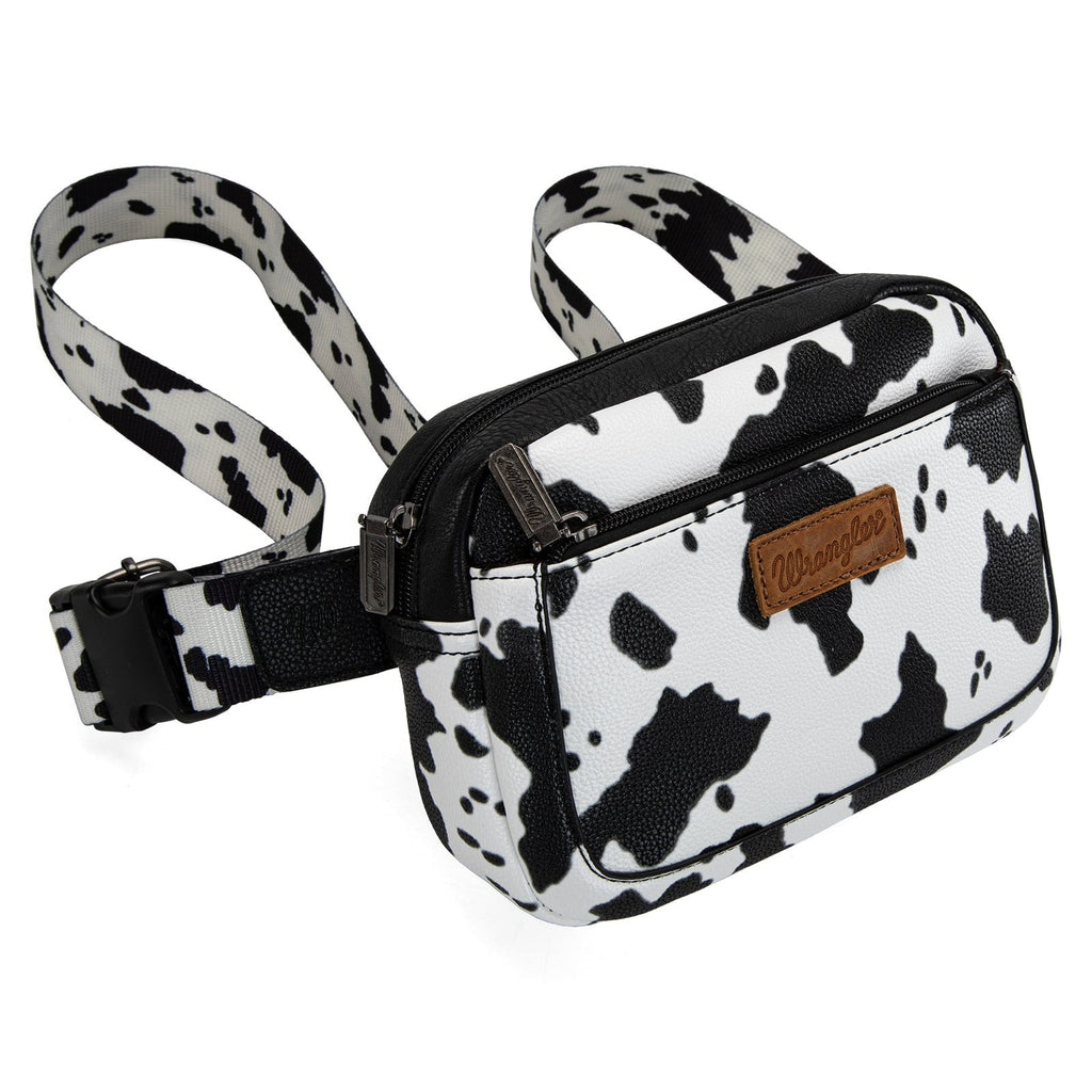 The Dairy Delight Belt Bag by Wrangler in Black/White