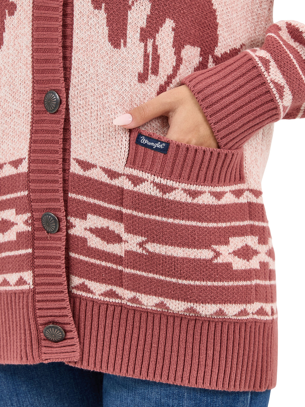 The Strawberry Milk Caballada Cardigan by Wrangler