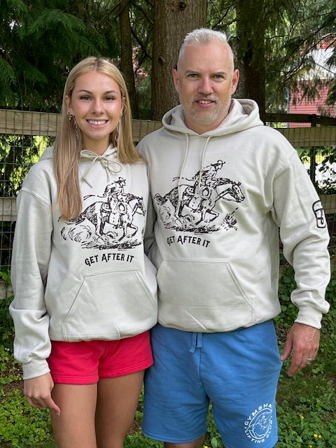 The GET AFTER IT Hoodie in Desert Sand Tan