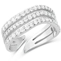 The Calm Waters Crystal Open Ring by Montana Silversmiths