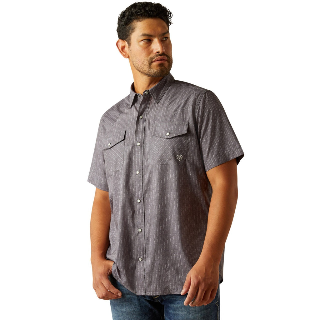 The Riley Men's VentTek SS Pearl Snap Shirt by Ariat