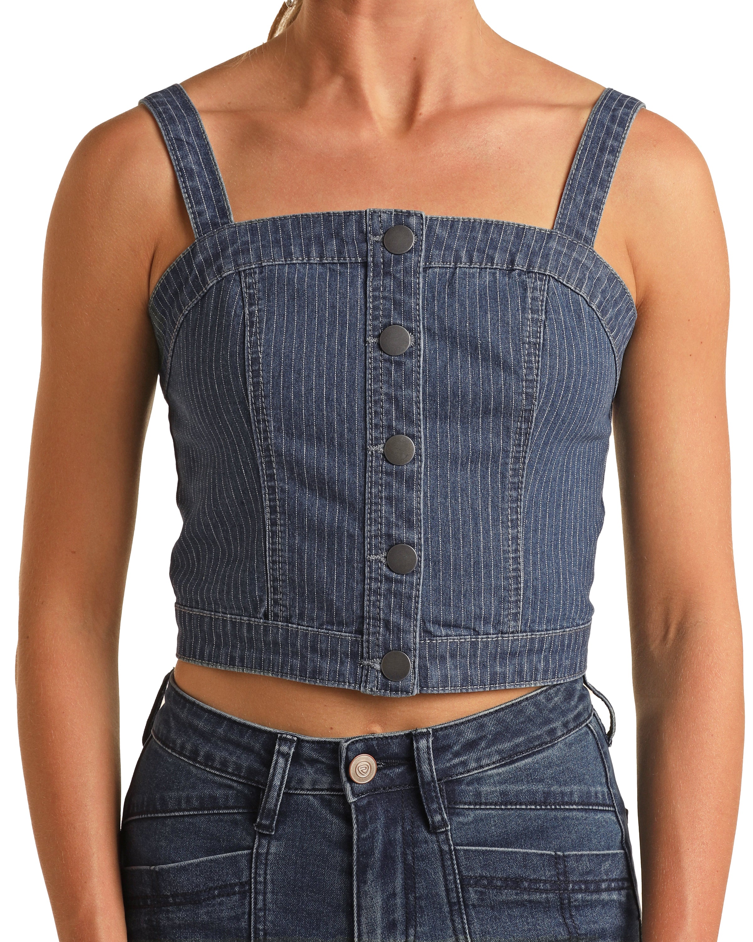 The Quincey Demim Corset Top