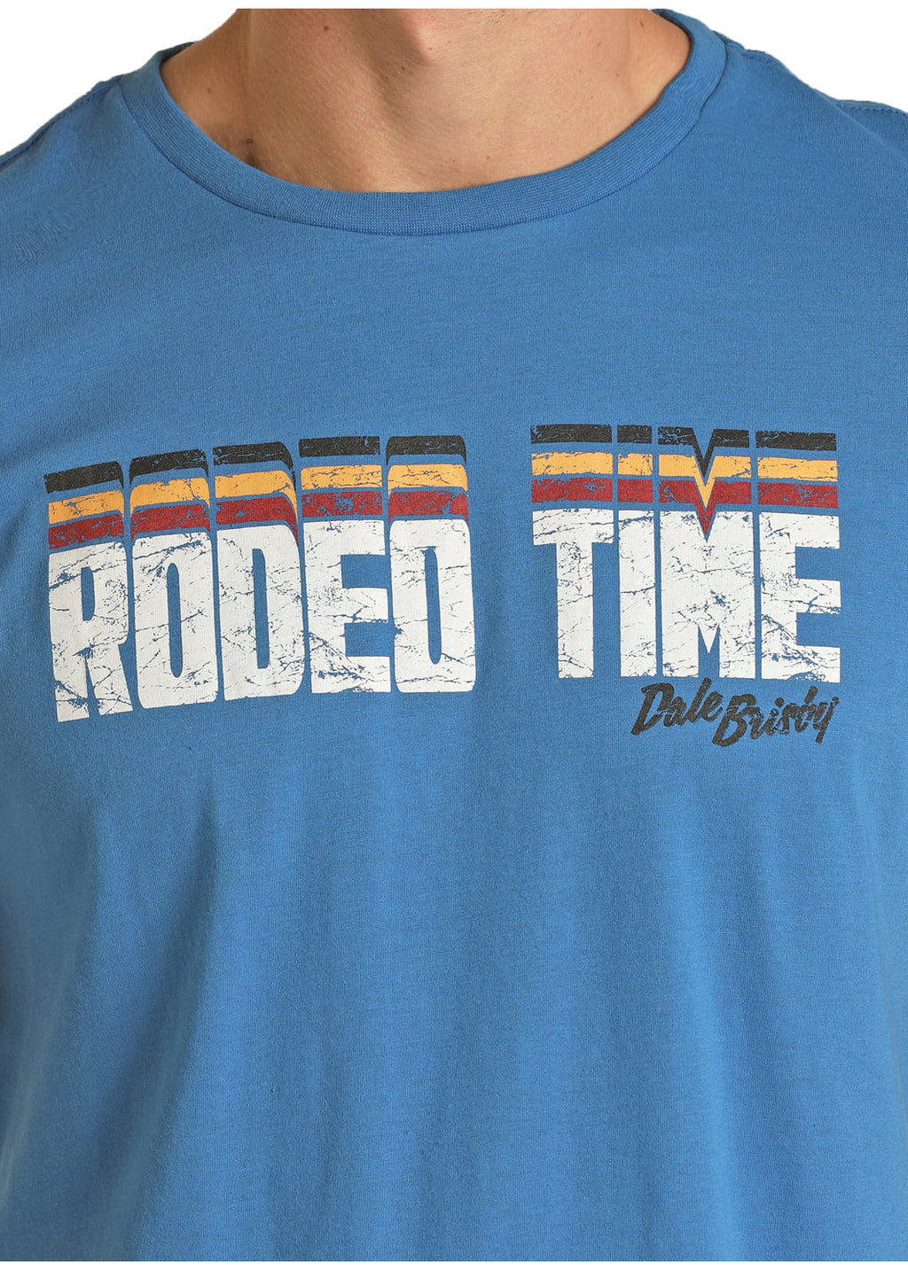 The Blaster Rodeo Time Dale Brisby Tee by Rock & Roll Denim - Royal Blue