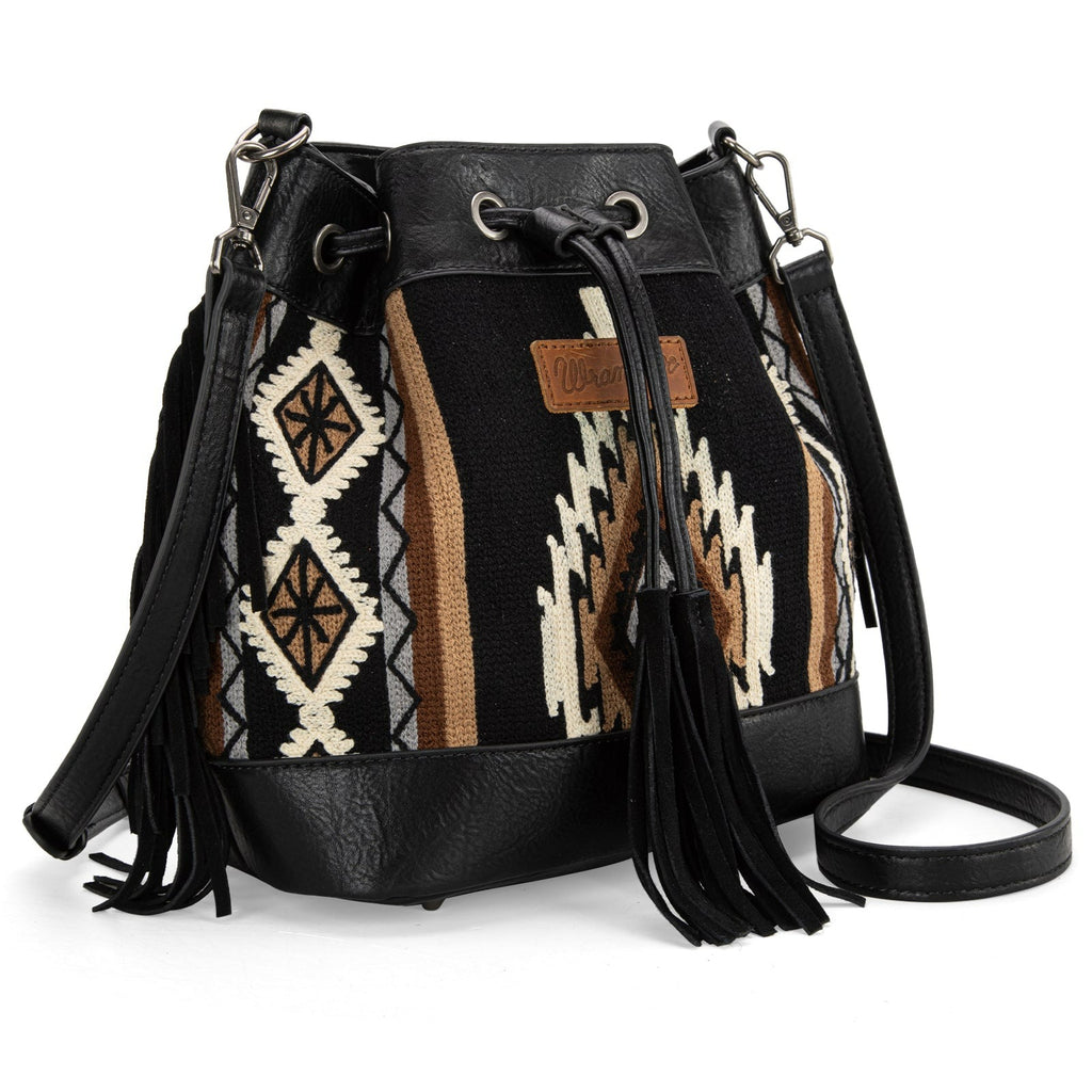 The Carlene Crossbody Bag by Wrangler in Black