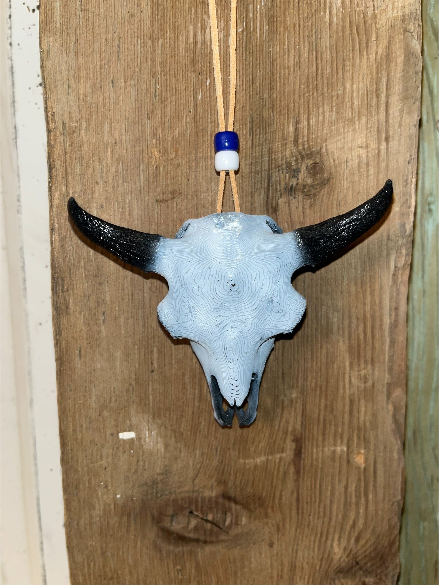 Steer Skull Car Dangle - Assorted Colours