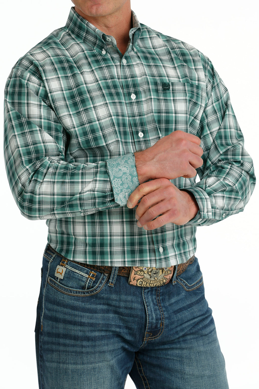 The Colonel Button Up Classic Fit Shirt by Cinch