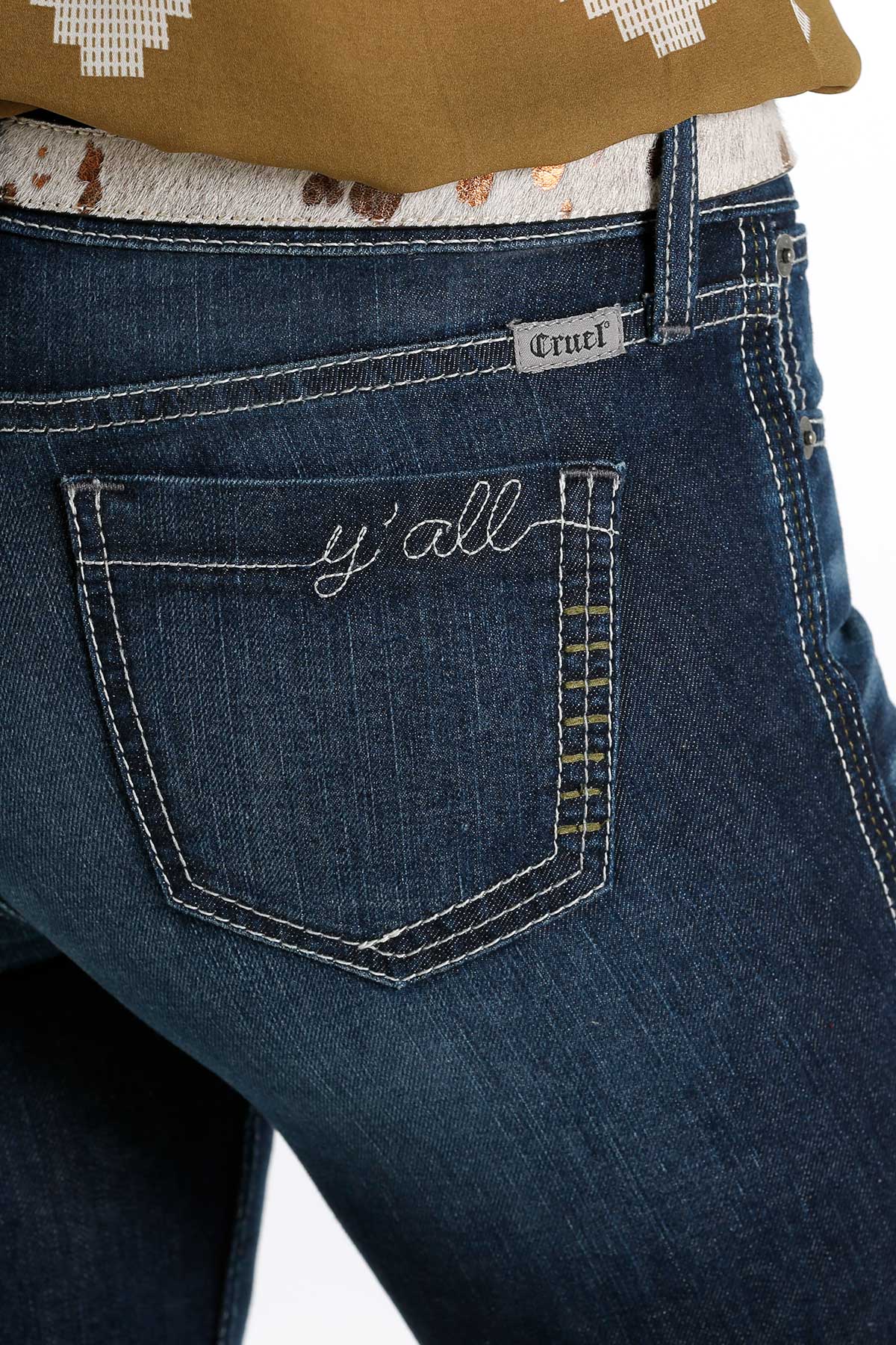 Howdy Ya'll Flare Jeans by Cruel Denim