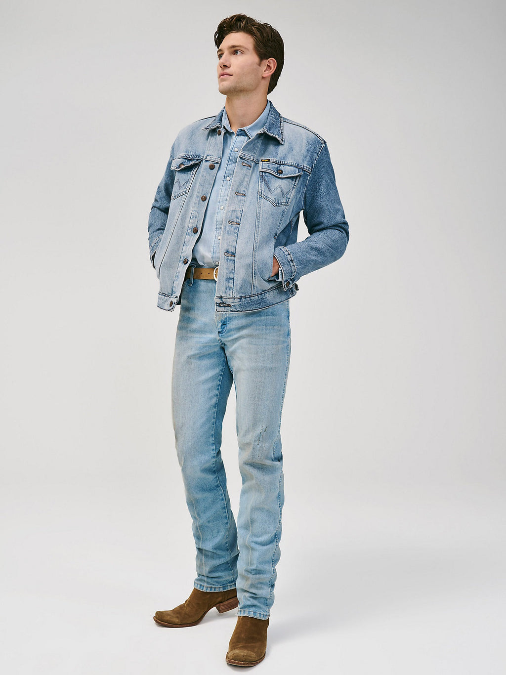 Cowboy Cut Vintage Inspired Men's Denim Jacket by Wrangler