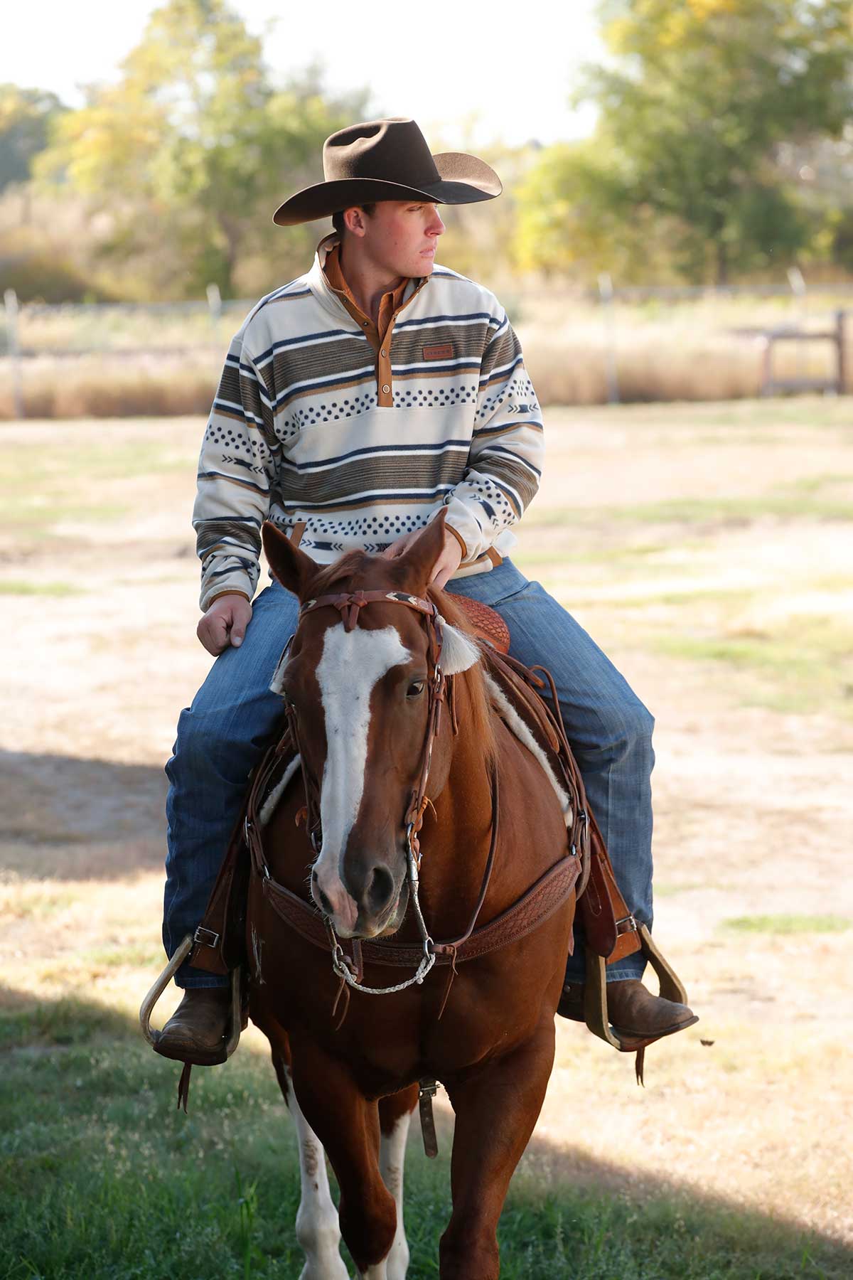 The Stockyards Polar Fleece Snap Up Men's Sweater by Cinch