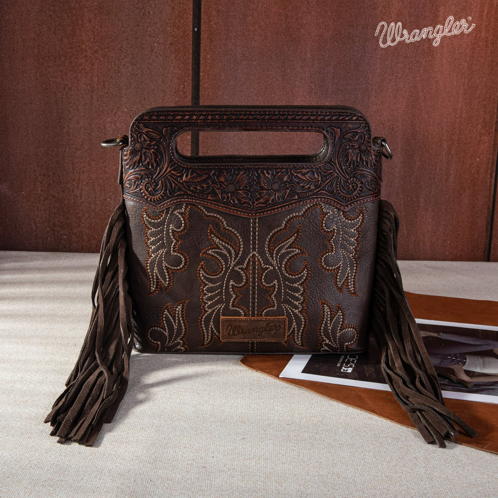 The Boot Stitch Babe Purse by Wrangler in Coffee