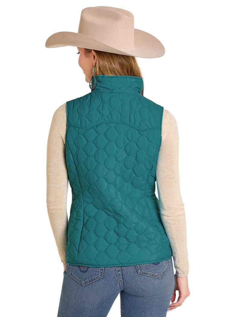 The Turquoise Sunset Reversible Vest by Panhandle Slim