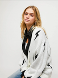 Thunderstruck Cardigan - White