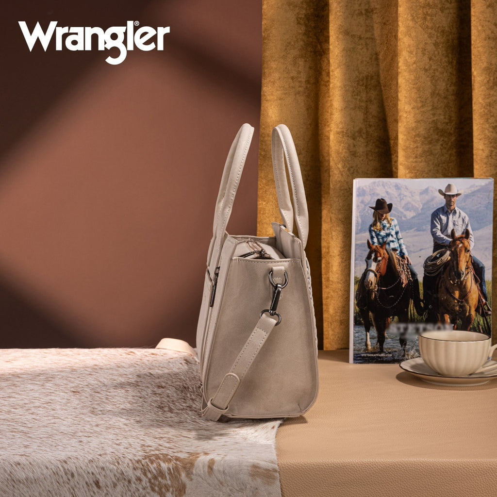 The Alexandra Wrangler Mini Tote Purse in Beige