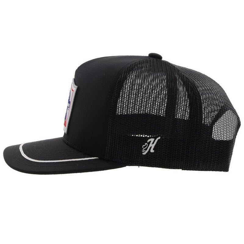 Pabst Blue Ribbon Hat by Hooey Black/White