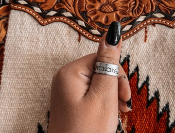 Punchy Ace Adjustable Ring