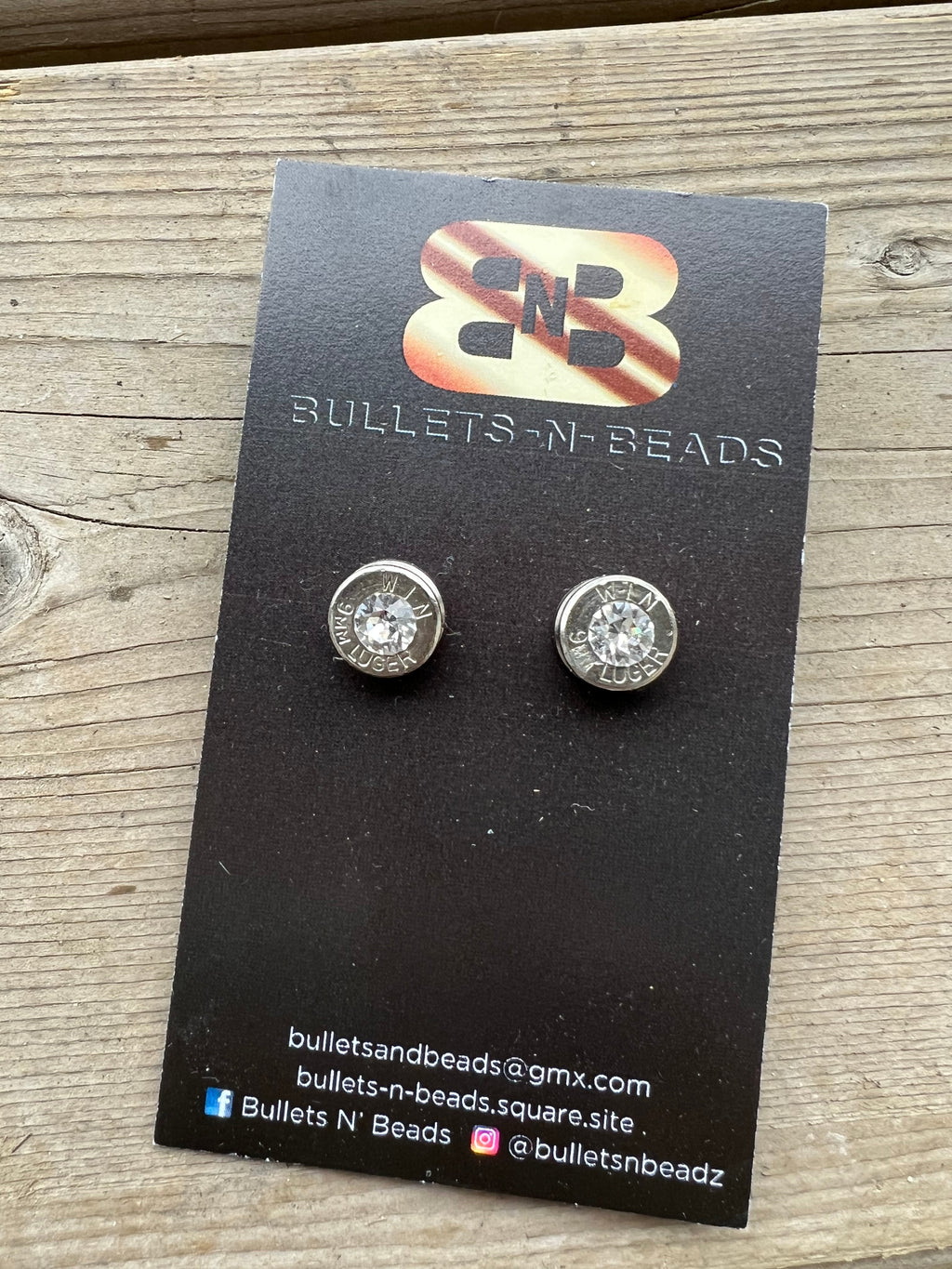 The Sparkly Bullet Stud Earrings