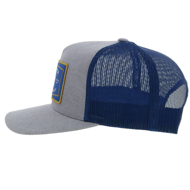 Rank Stock by Hooey Grey/Blue Hat YOUTH SIZE
