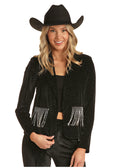 The NFR Worthy Black Velvet Shimmer Blazer