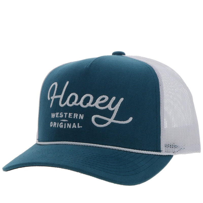 Hooey OG Hat Teal/White YOUTH SIZE