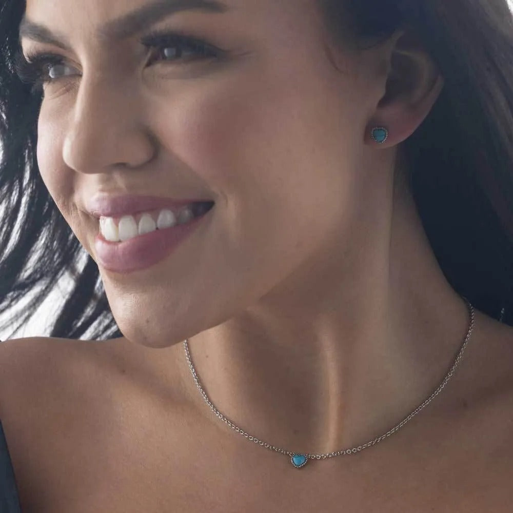 Hidden Skies Turquoise Heart Jewelry Set by Montana Silversmiths