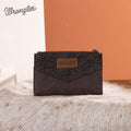 The Donna Jo Carved Wrangler Wallet - Coffee