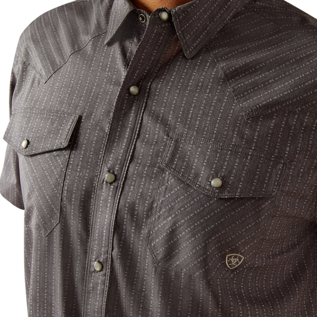 The Riley Men's VentTek SS Pearl Snap Shirt by Ariat