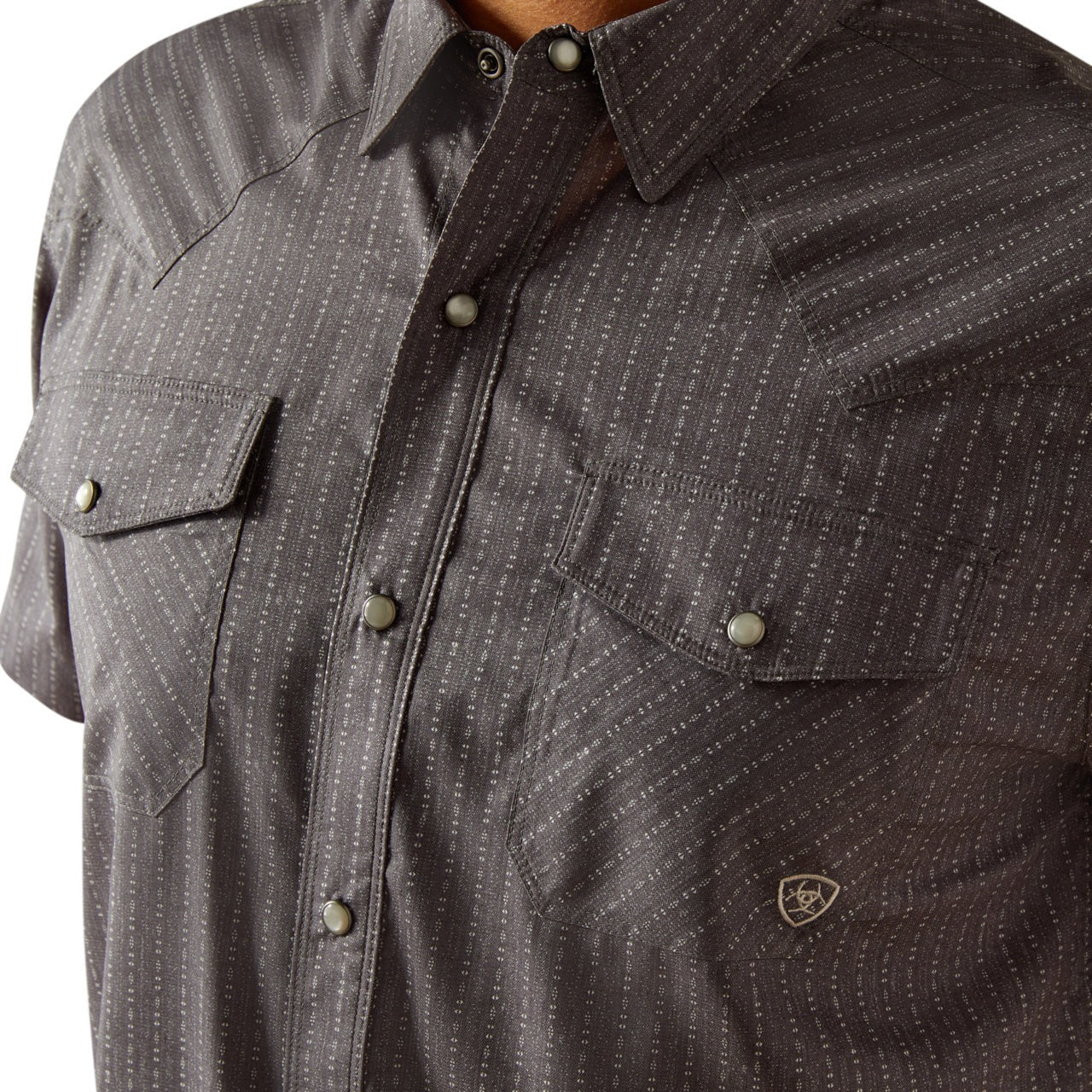 The Riley Men's VentTek SS Pearl Snap Shirt by Ariat