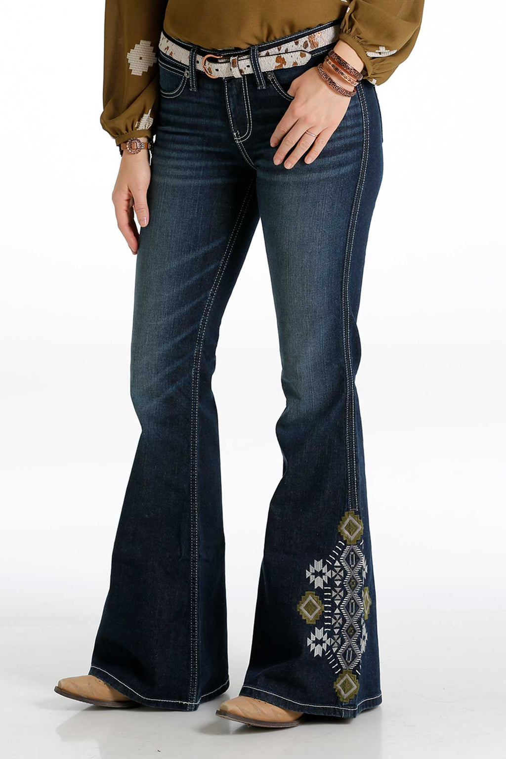 Howdy Ya'll Flare Jeans by Cruel Denim