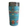 The All Western Turquoise Aztec Travel Tumbler