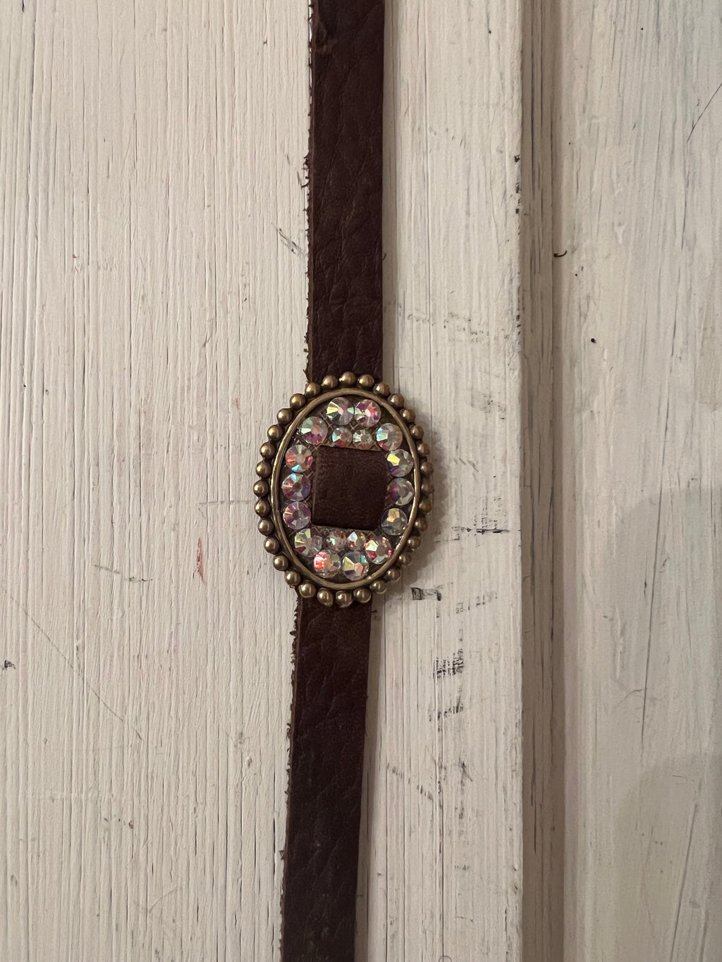 Leather Concho Choker