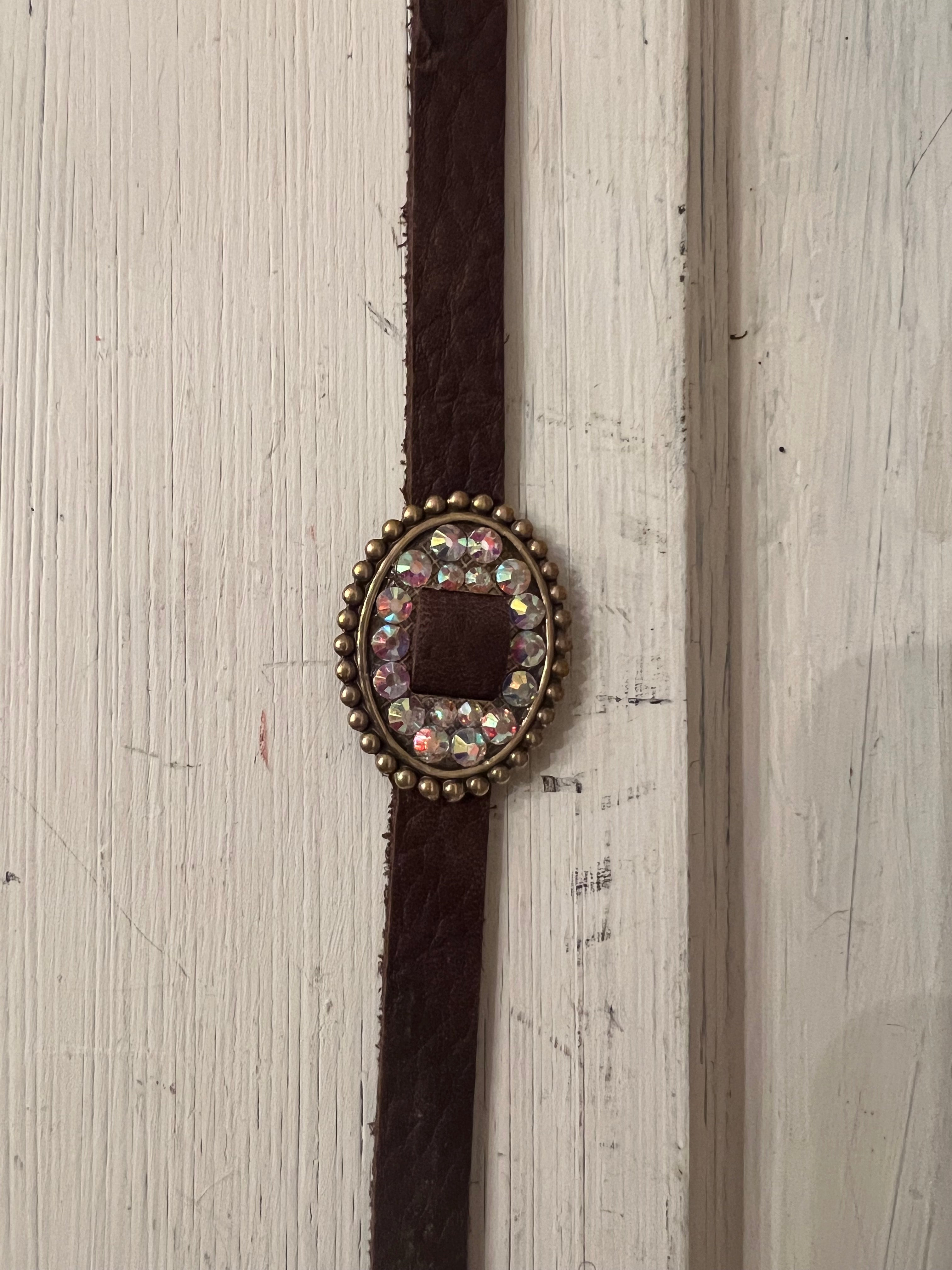 Leather Concho Choker