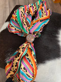 Cotton Candy Leopard 100% Silk Wild Rag