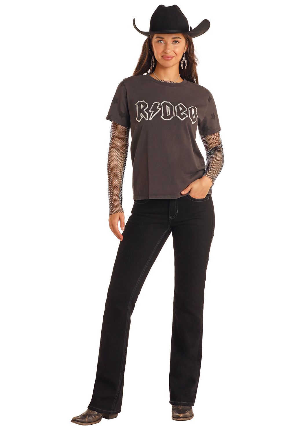 The Rhinestone Rodeo Tee by Rock & Roll Denim
