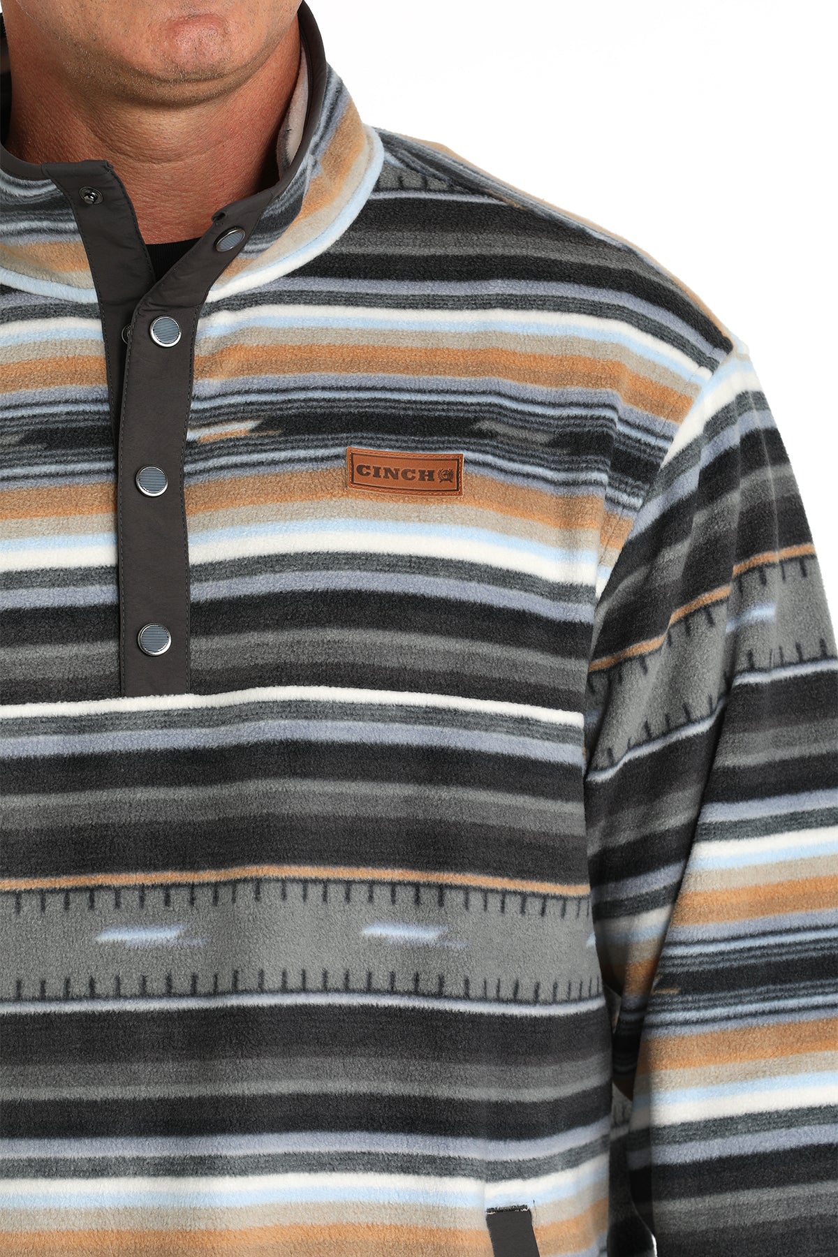 The Saint's Canyon Polar Fleece Snap Up Men's Sweater by Cinch