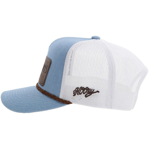 Cactus Ropes by Hooey Light Denim/White Hat Leather Patch
