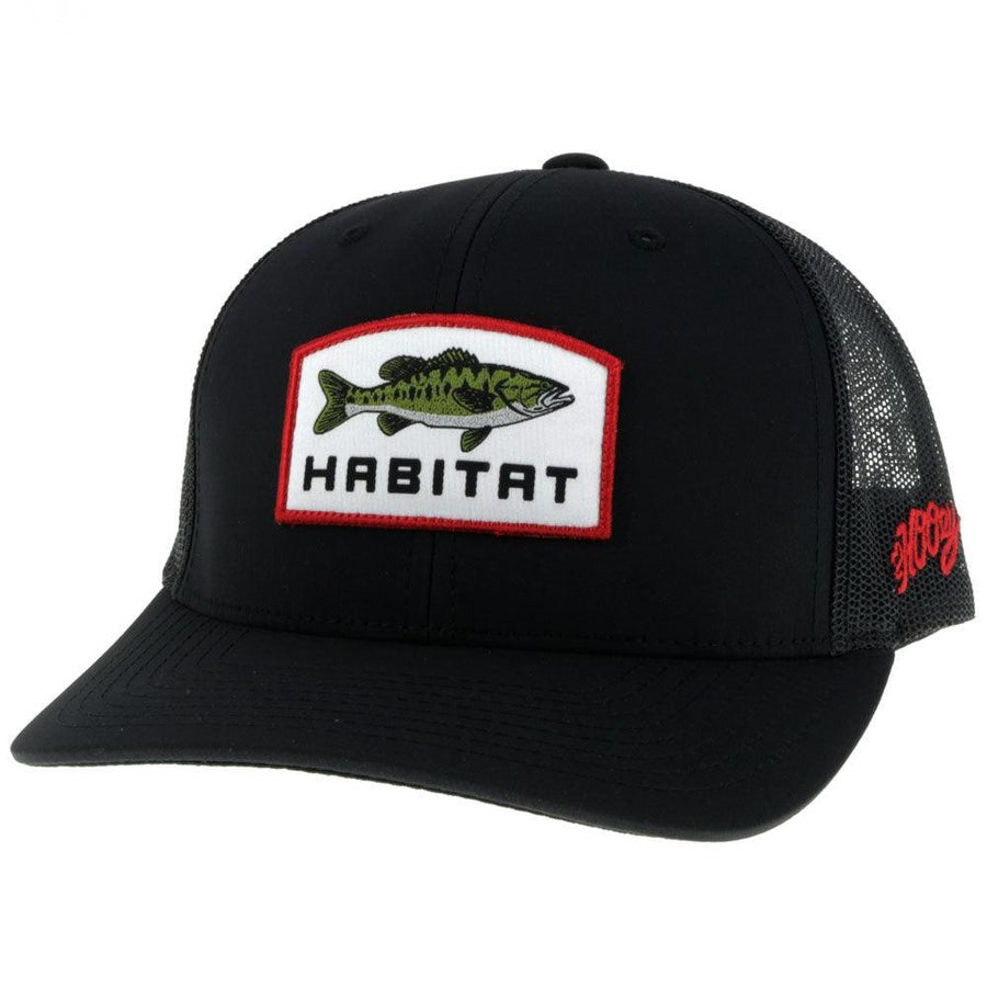 Habitat Hat by Hooey in Black/Black Mesh
