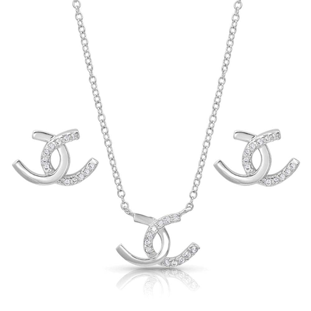 Horseshoe Happiness Jewelry Set by Montana Silversmiths