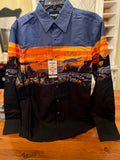 The Desert Sunset Checotah Pearl Snap Shirt by Wrangler