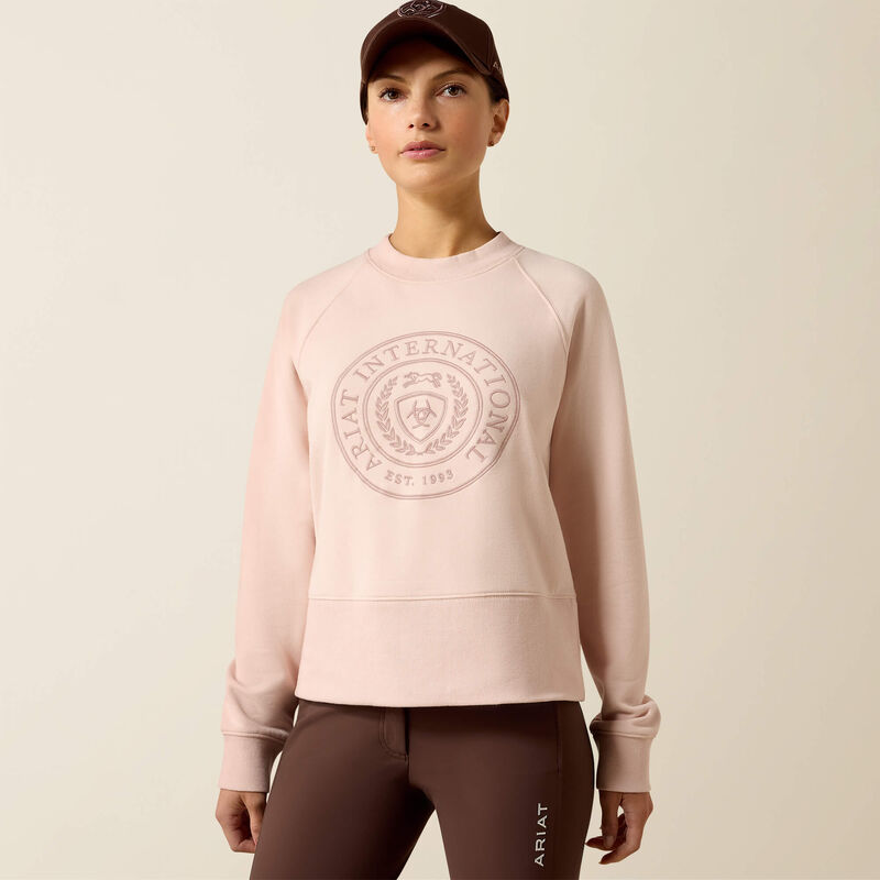 The Martine Women's Fancy Sweatshirt by Ariat in Sepia Rose
