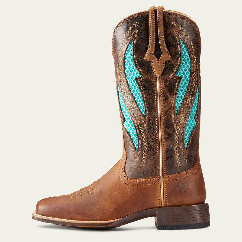 The VenTEK Ultra Western Boot in Turquoise Perfection By Ariat