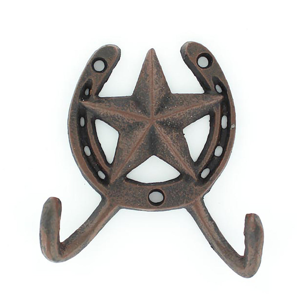 Star Horseshoe Double Wall Hook