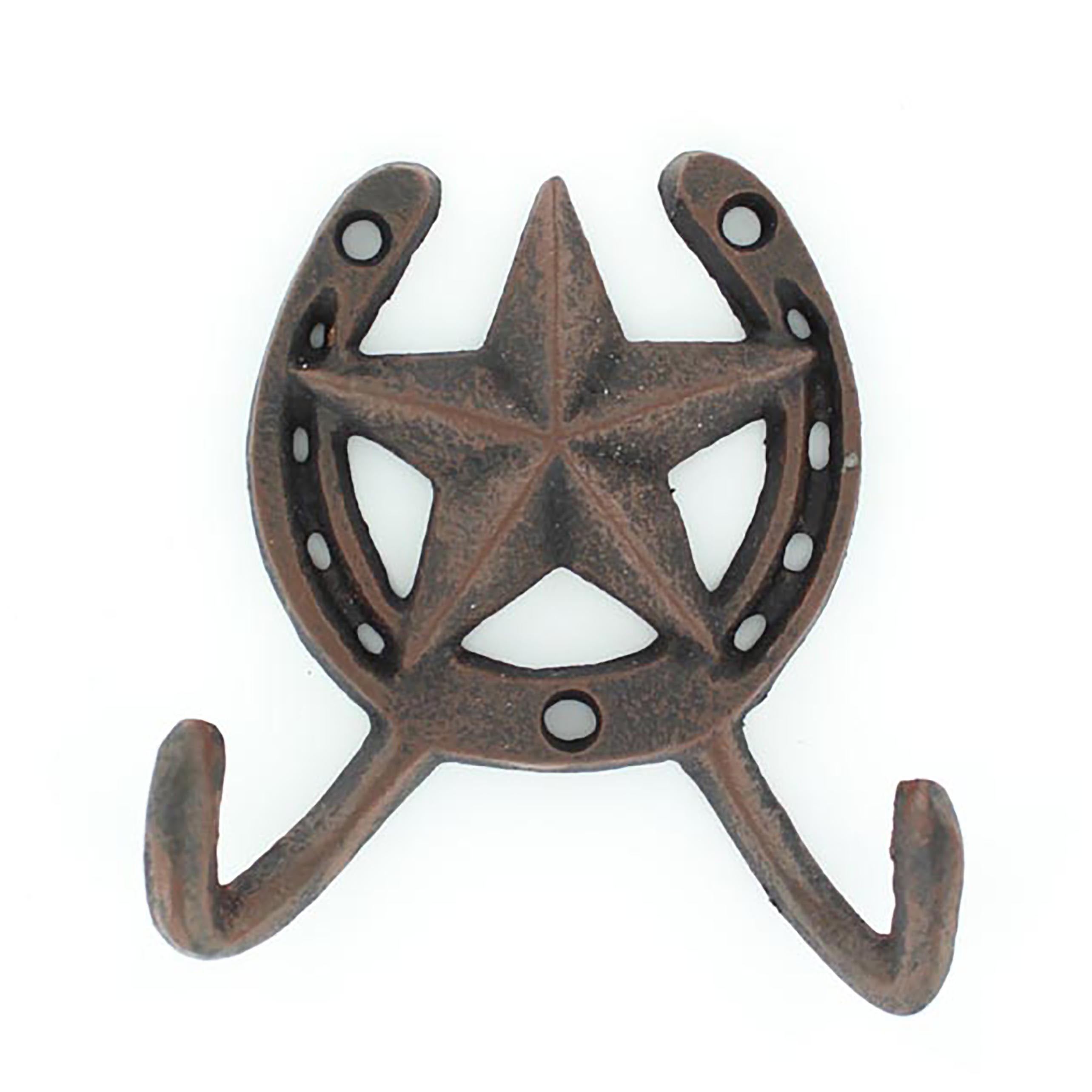 Star Horseshoe Double Wall Hook
