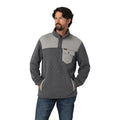 The Working Man Quilted Snap Up Sweatshirt by Wrangler