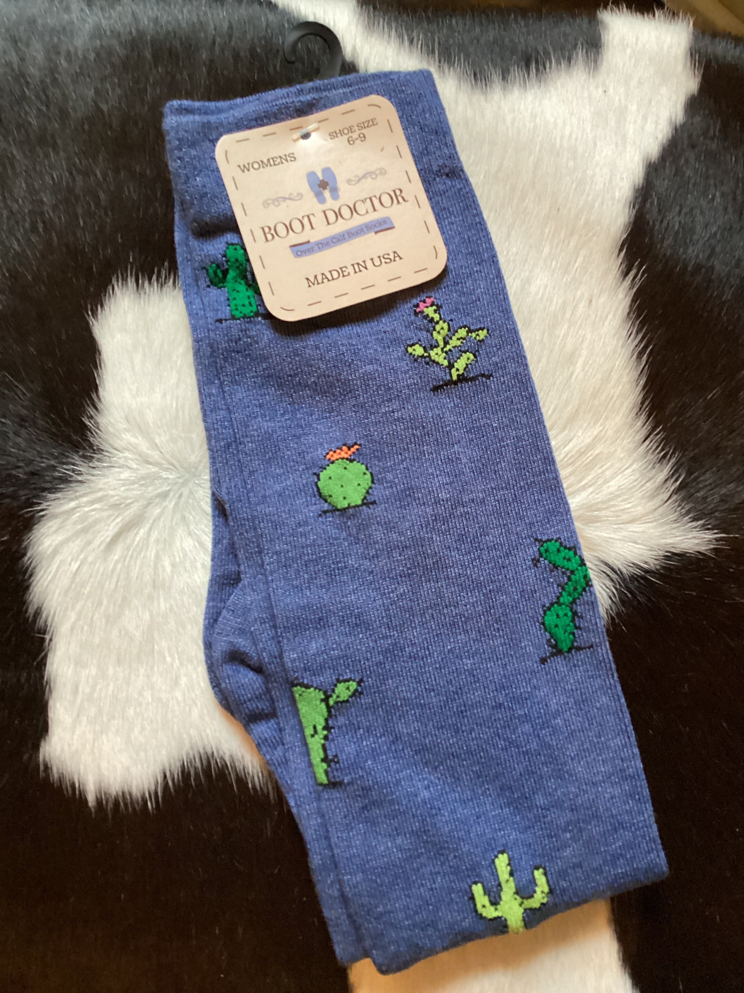 The Denim Cactus Socks