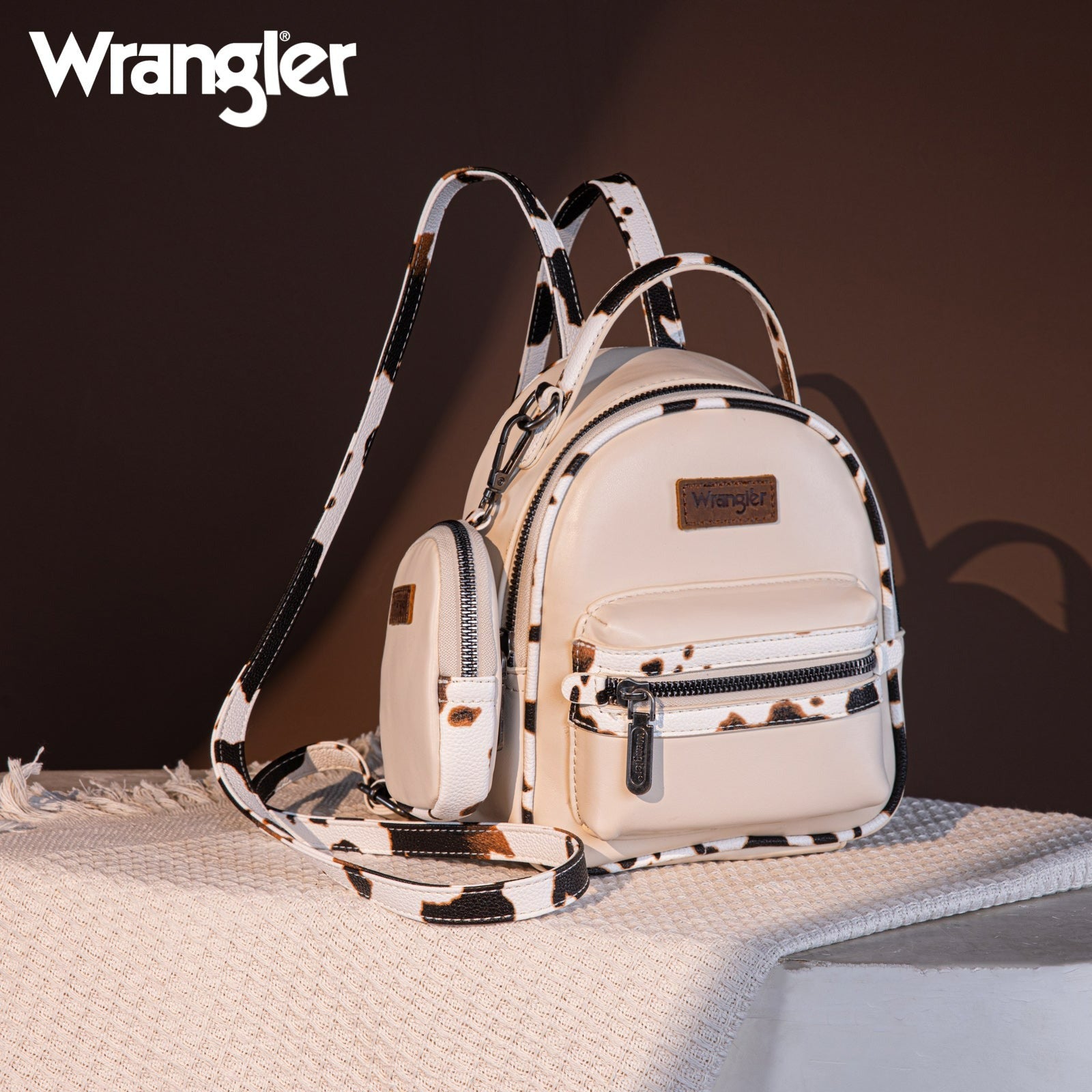 The Dairy Delight Mini Backpack by Wrangler - Tan