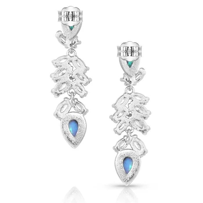 The Mystic Falls Opal Crystal Earrings by Montana Silversmiths
