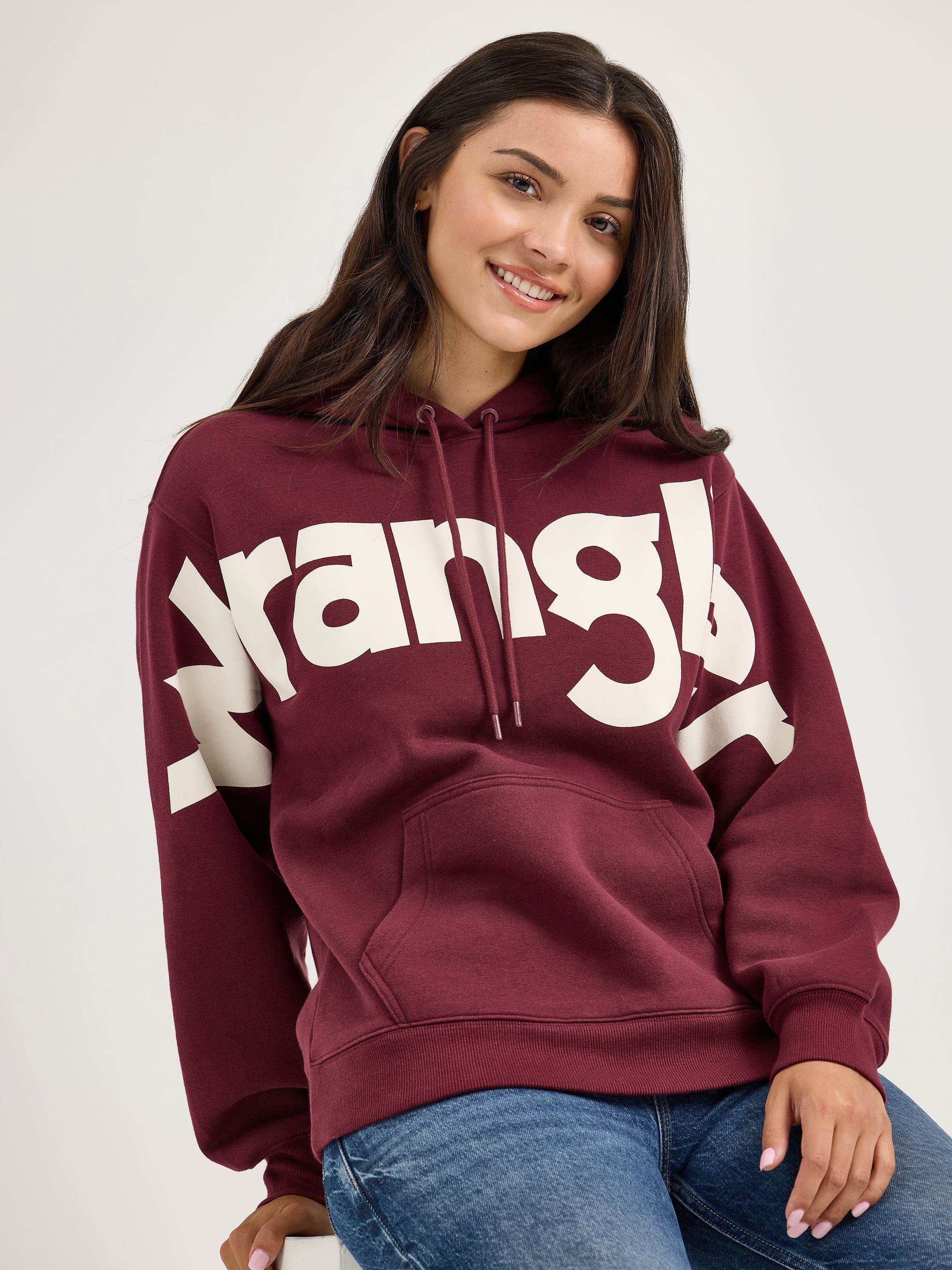 The Represent Hoodie by Wrangler Retro - Maroon