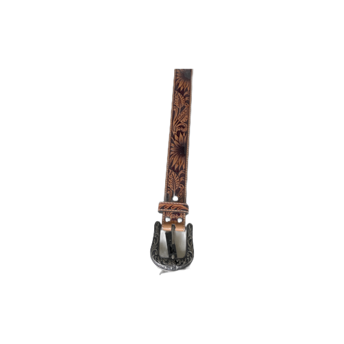 Carved Sunflower Belt by Nocona