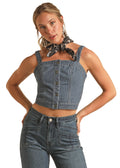 The Quincey Demim Corset Top
