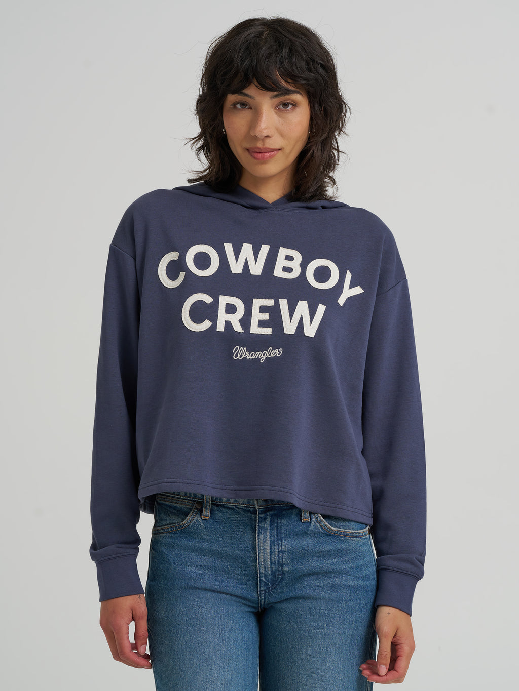 The Cowboy Crew Cropped Hoodie by Wrangler